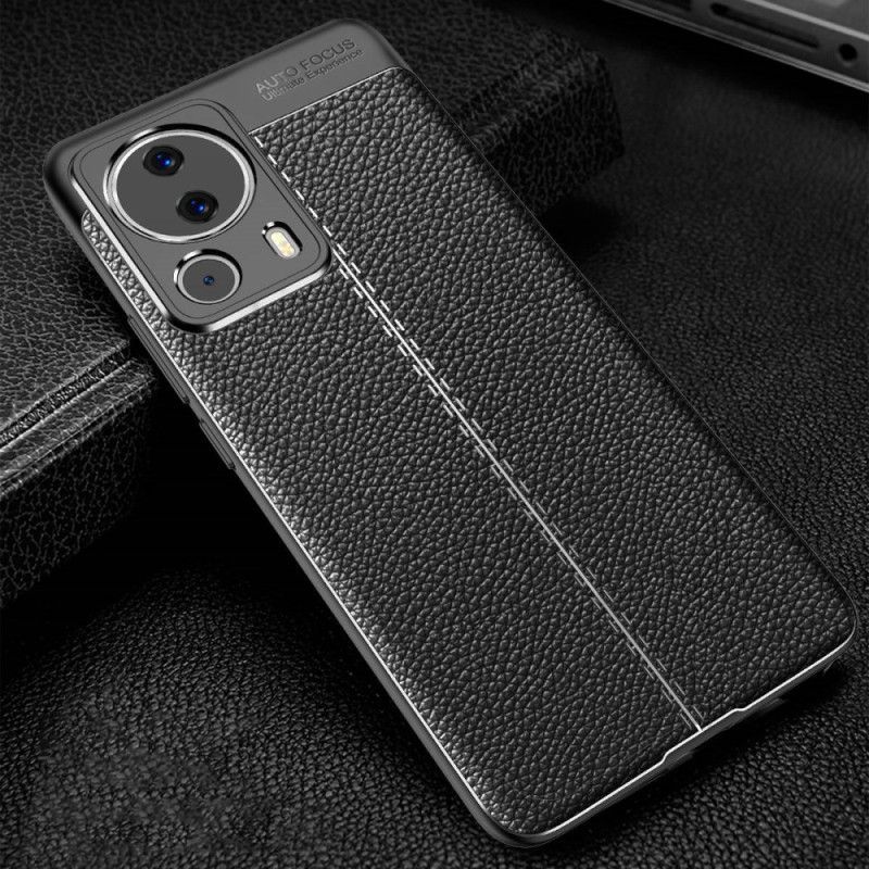Kryt Na Xiaomi 13 Lite Efekt Kůže Litchi S Dvojitou Linií