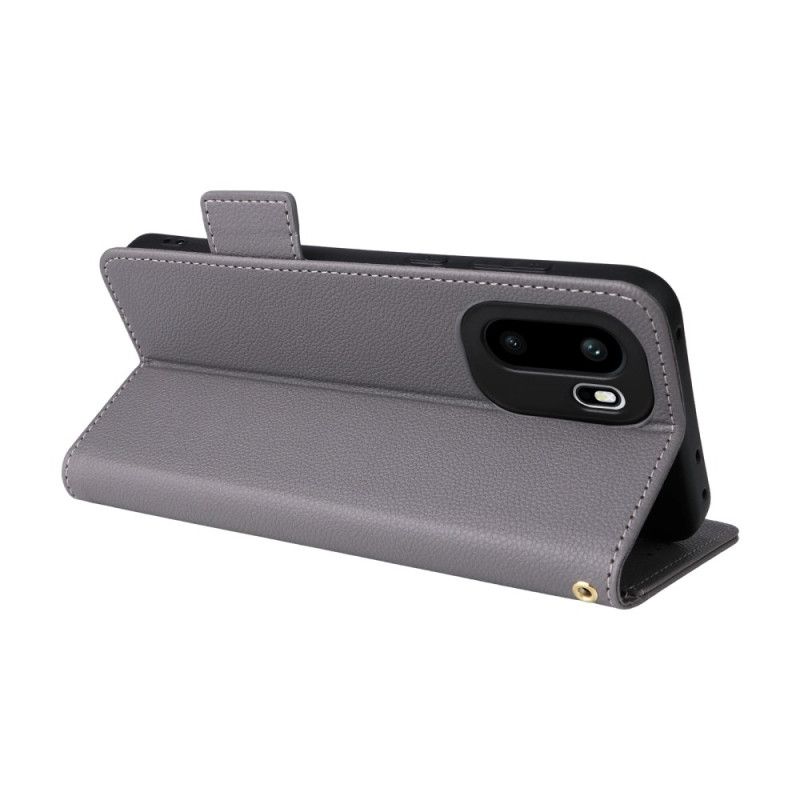 Kožený Kryt Oneplus 15r Textura Liči S Popruhem