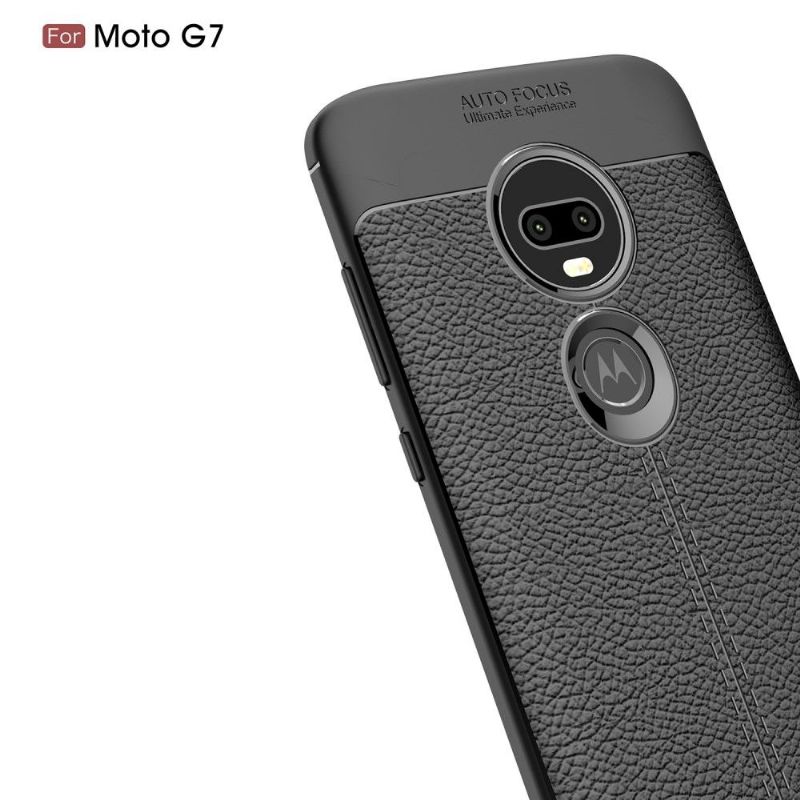 Kryt Na Motorola Moto G7 Gel Pro Konečnou Úpravu Umělé Kůže