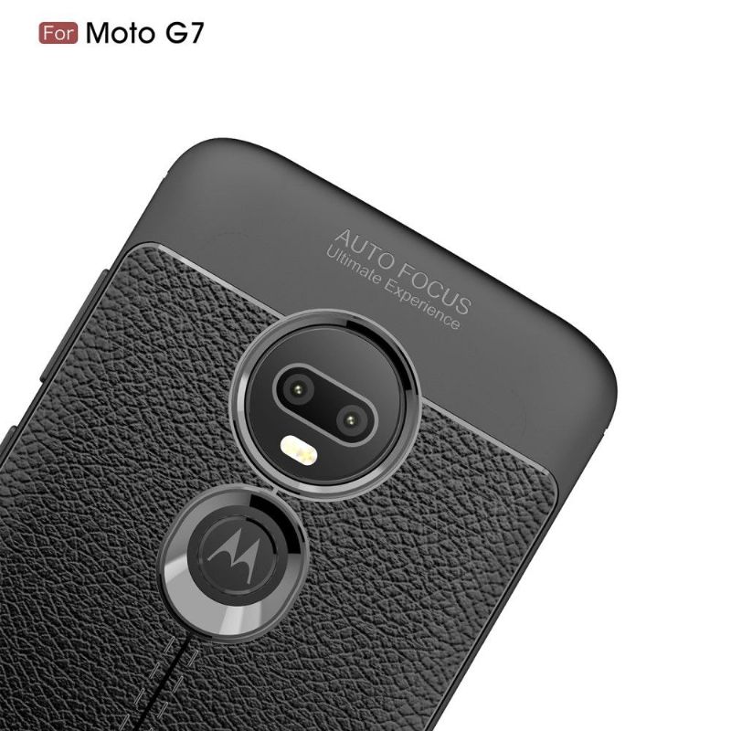 Kryt Na Motorola Moto G7 Gel Pro Konečnou Úpravu Umělé Kůže
