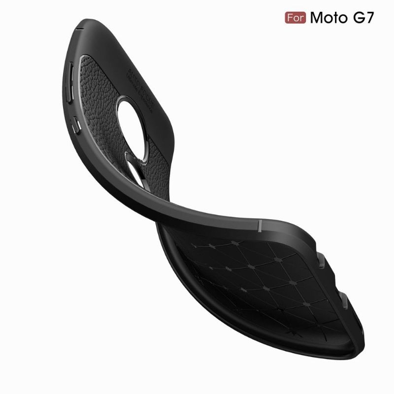 Kryt Na Motorola Moto G7 Gel Pro Konečnou Úpravu Umělé Kůže