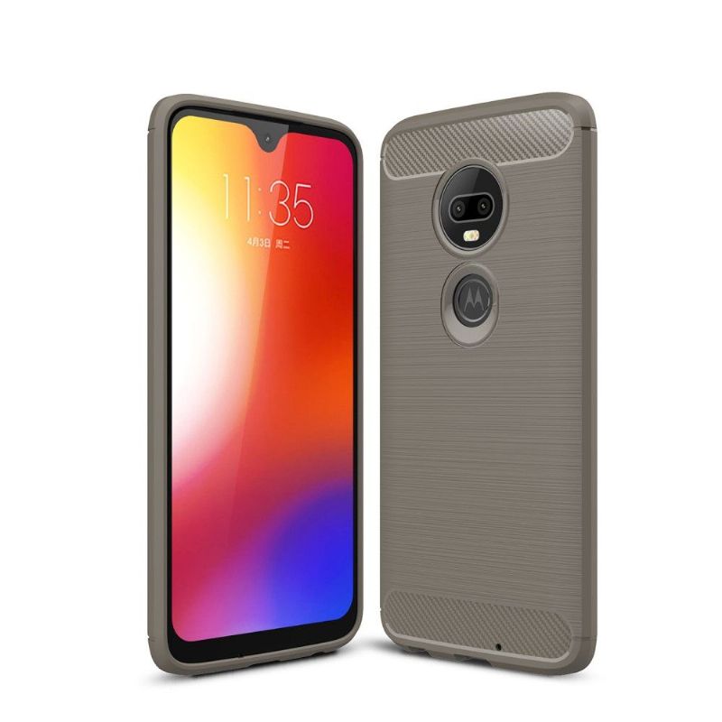 Kryty Na Mobil Na Motorola Moto G7 Uhlíkový Kartáčovaný Gel