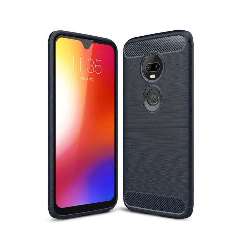 Kryty Na Mobil Na Motorola Moto G7 Uhlíkový Kartáčovaný Gel