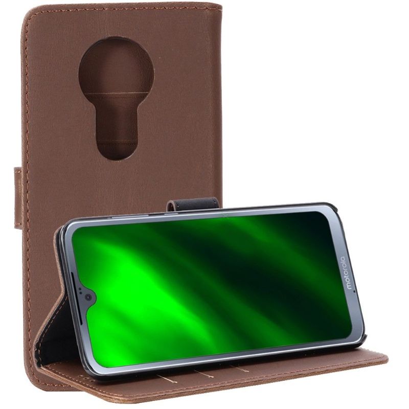 Pouzdra Na Motorola Moto G7 Retro Umělá Kůže
