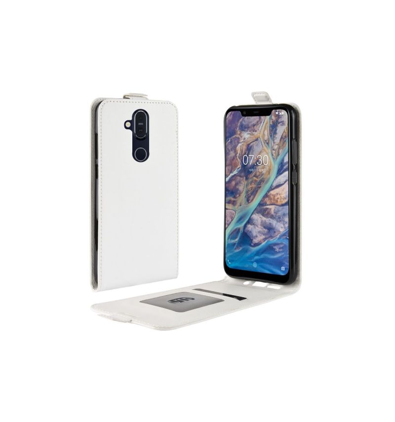 Flipové Pouzdro Na Nokia 8.1 Kožené Pouzdro Vertikální Umělá Kůže