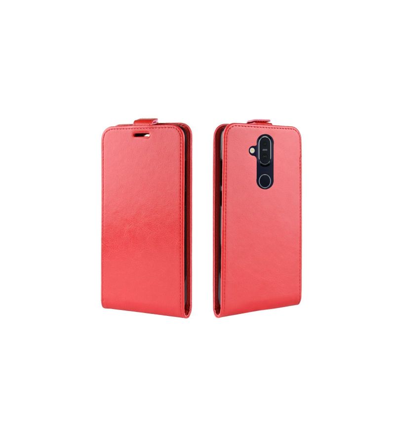 Flipové Pouzdro Na Nokia 8.1 Kožené Pouzdro Vertikální Umělá Kůže