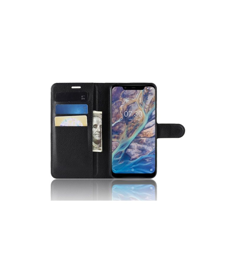 Flipové Pouzdro Na Nokia 8.1 Stylový Kožený Držák Na Karty