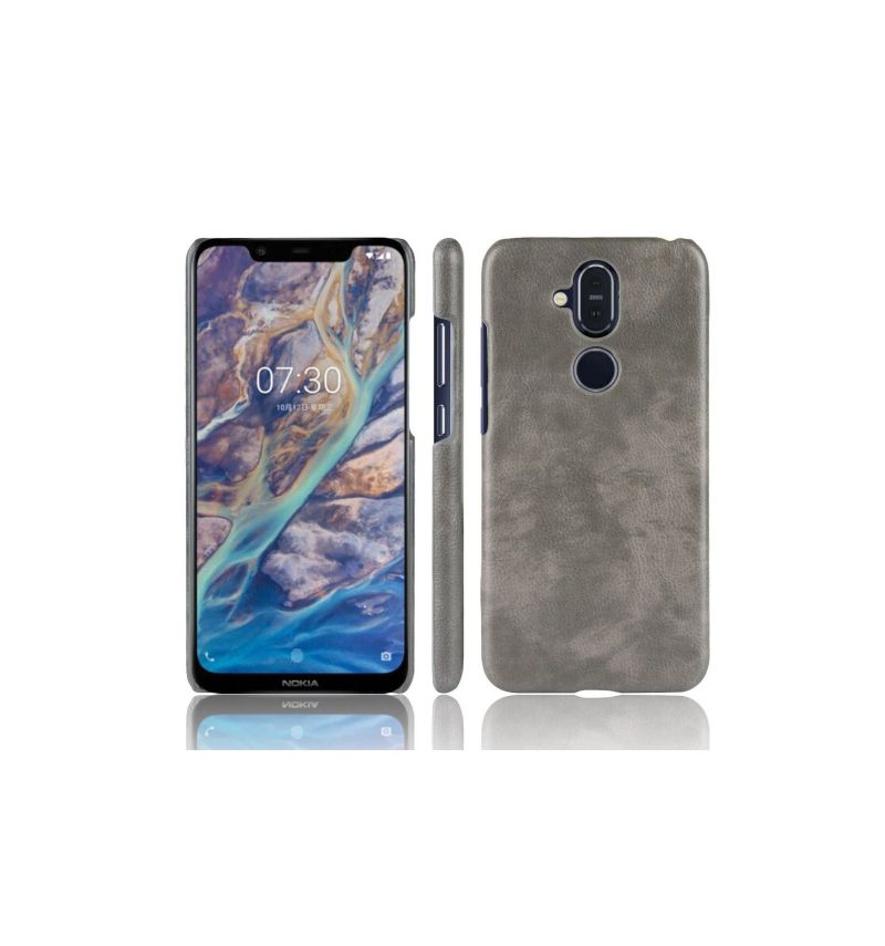 Kryt Na Nokia 8.1 Prémiový Kožený Efekt