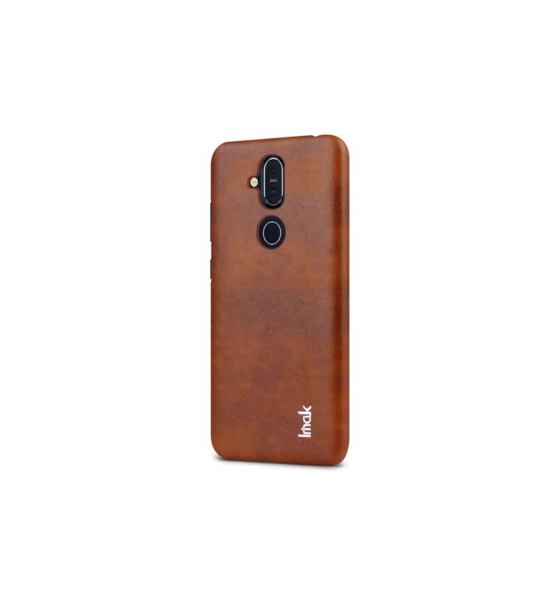 Kryty Na Mobil Na Nokia 8.1 Imak Imitace Kůže - Hnědá