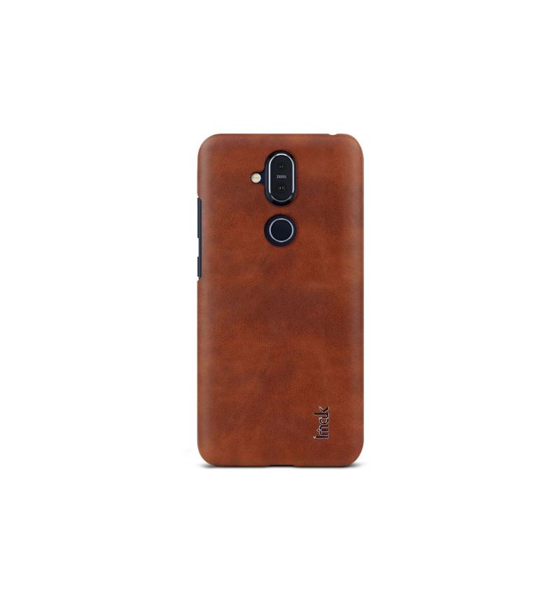 Kryty Na Mobil Na Nokia 8.1 Imak Imitace Kůže - Hnědá