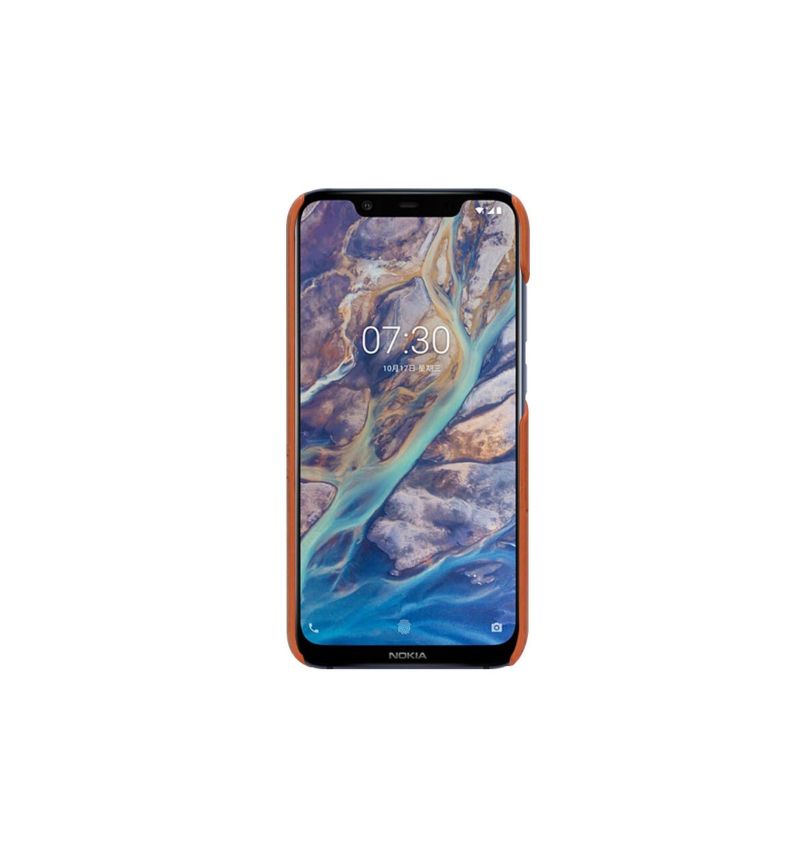 Kryty Na Mobil Na Nokia 8.1 Imak Imitace Kůže - Hnědá