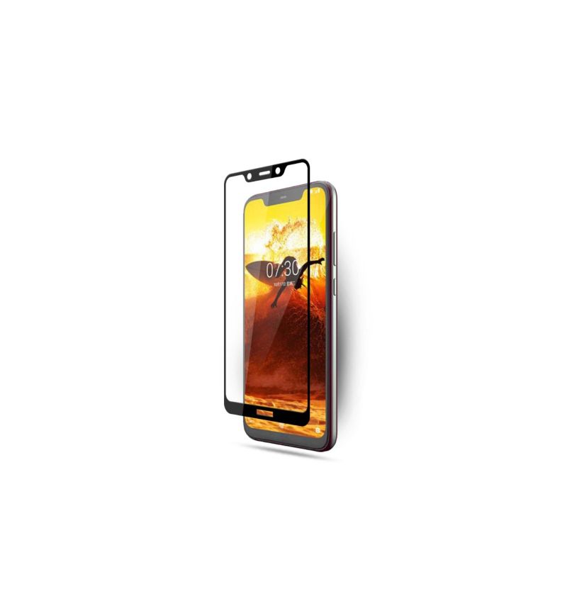 Nokia 8.1 – Ochranné Tvrzené Sklo V Plné Velikosti – Černá