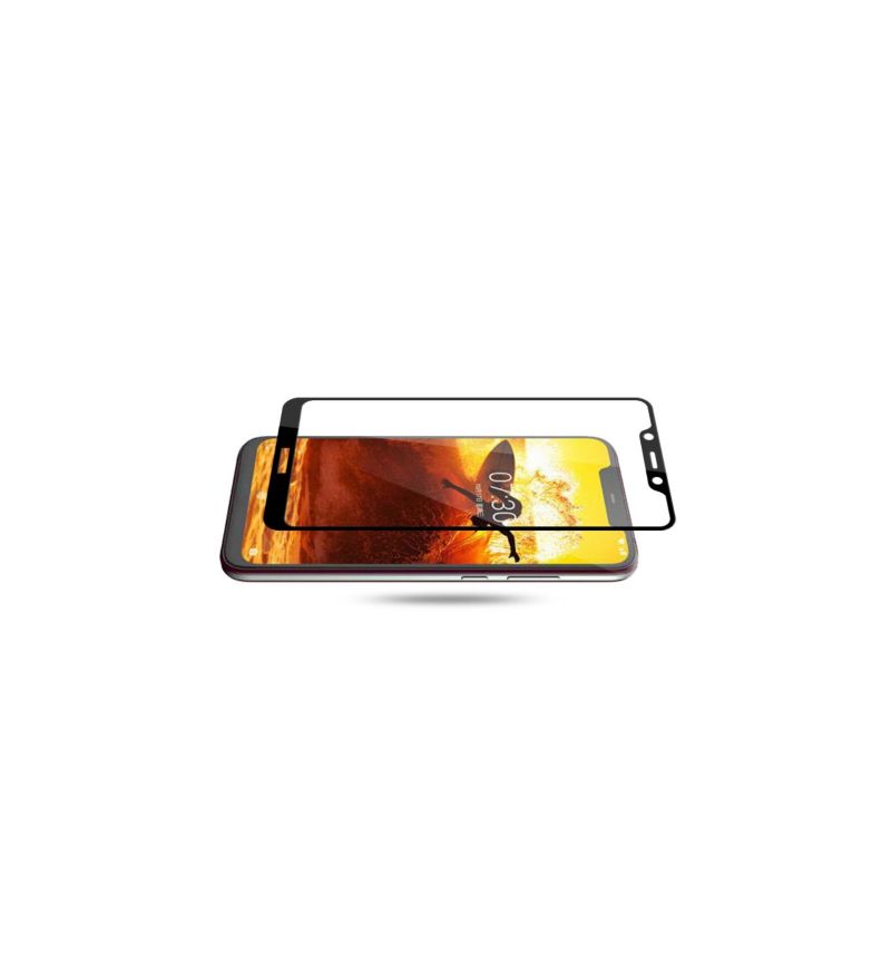 Nokia 8.1 – Ochranné Tvrzené Sklo V Plné Velikosti – Černá