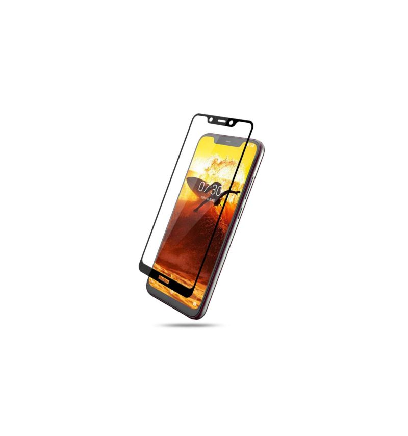Nokia 8.1 – Ochranné Tvrzené Sklo V Plné Velikosti – Černá