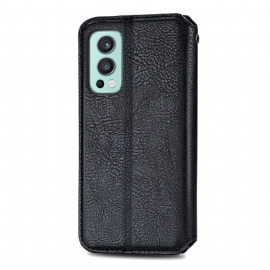 Flipové Pouzdro Na OnePlus Nord 2 5G Držák Karty Kub Design