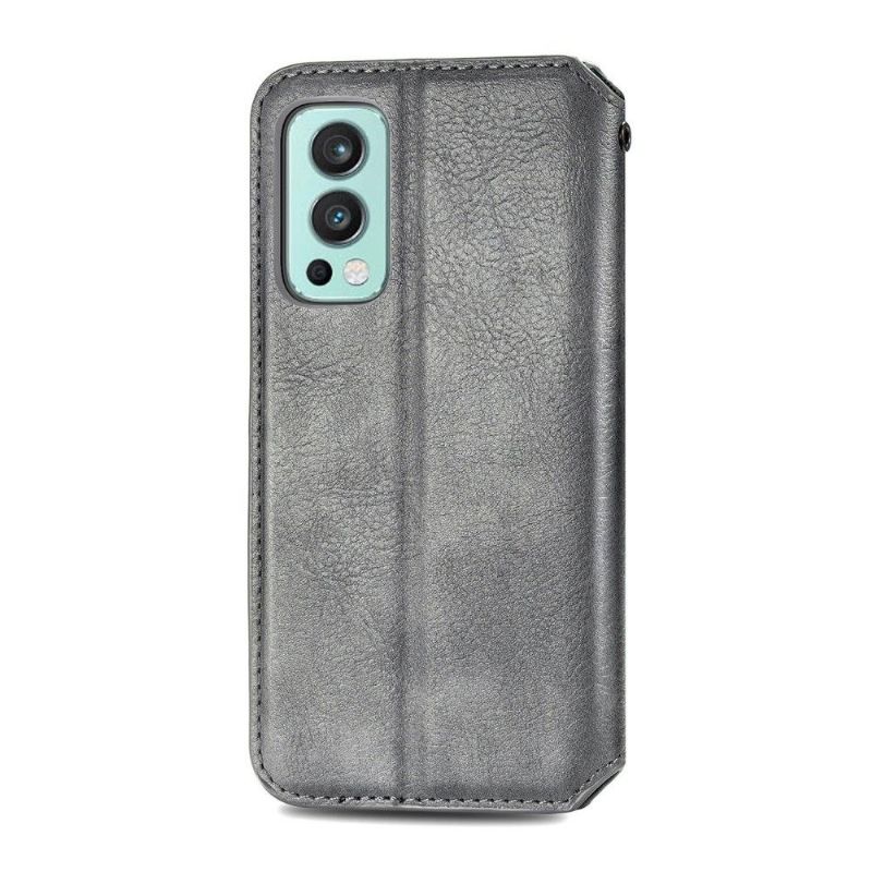Flipové Pouzdro Na OnePlus Nord 2 5G Držák Karty Kub Design