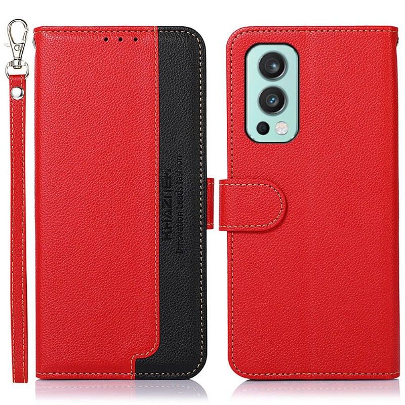 Flipové Pouzdro Na OnePlus Nord 2 5G Khazneh Odkryté Švy