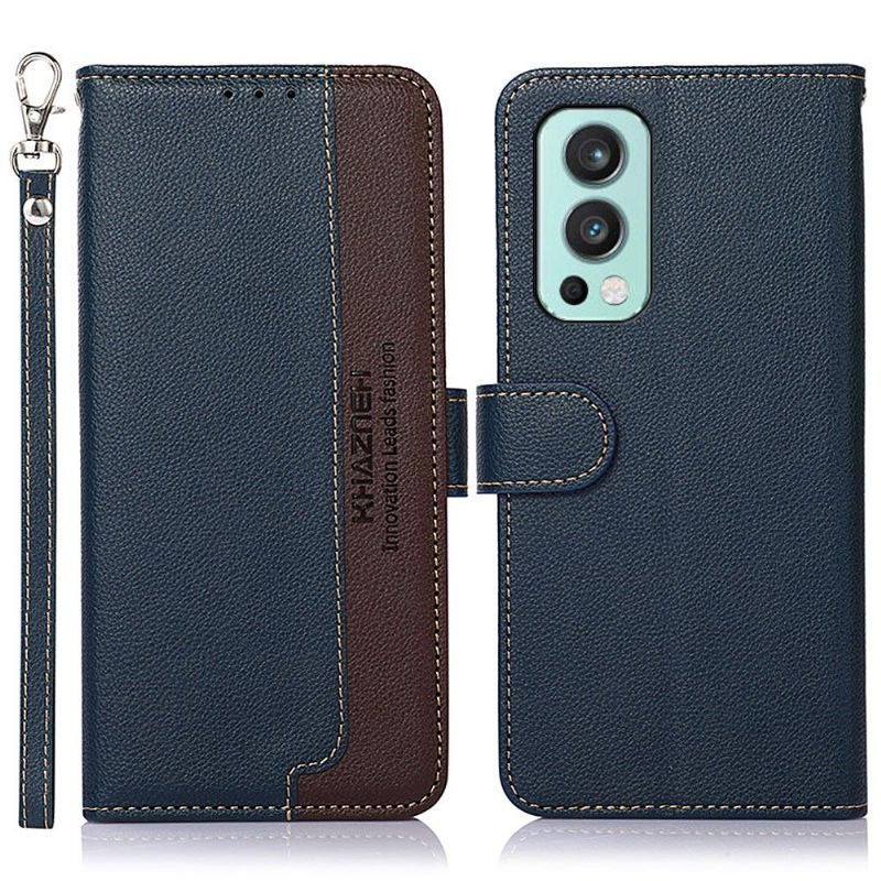 Flipové Pouzdro Na OnePlus Nord 2 5G Khazneh Odkryté Švy