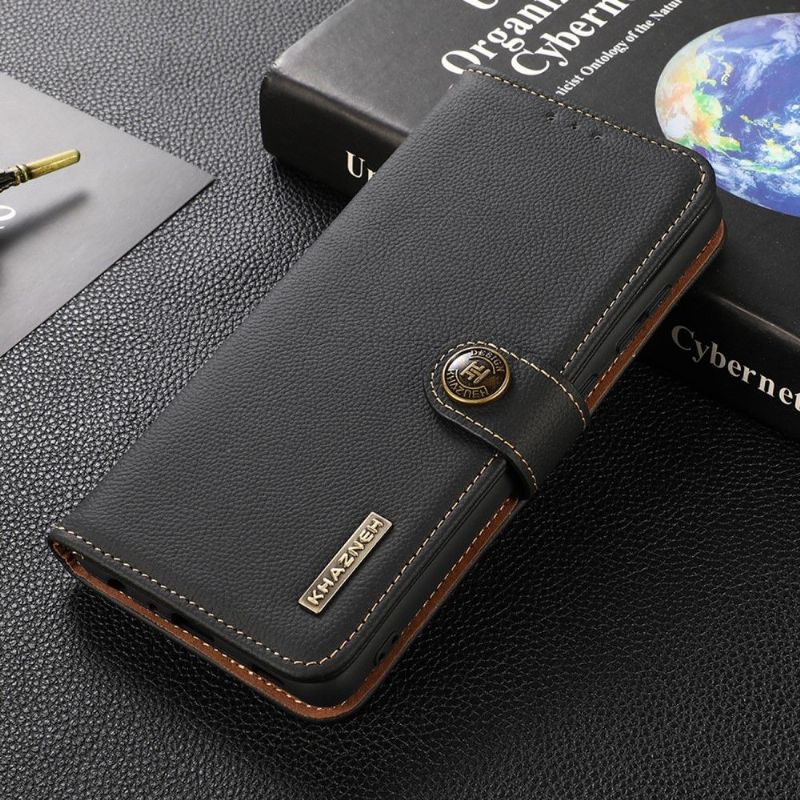 Flipové Pouzdro Na OnePlus Nord 2 5G Klasická Kůže Khazneh