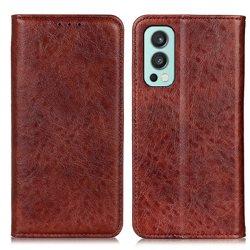 Flipové Pouzdro Na OnePlus Nord 2 5G Kožené Pouzdro Simone Ve Věku