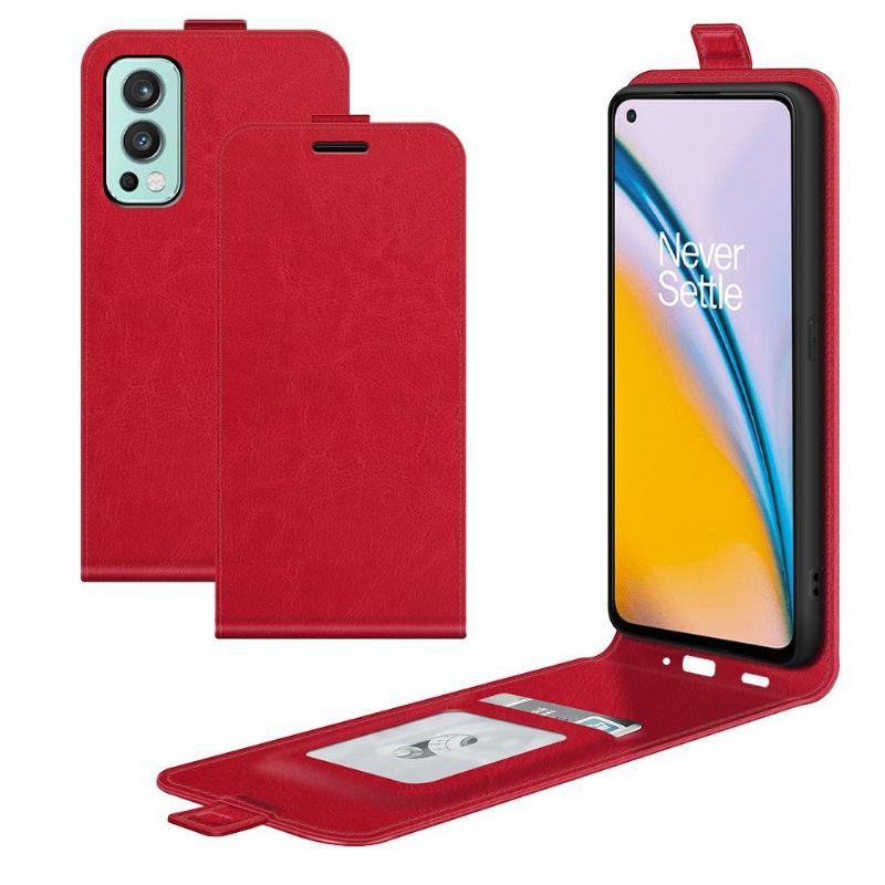 Flipové Pouzdro Na OnePlus Nord 2 5G Kožené Pouzdro Vertikální Umělá Kůže