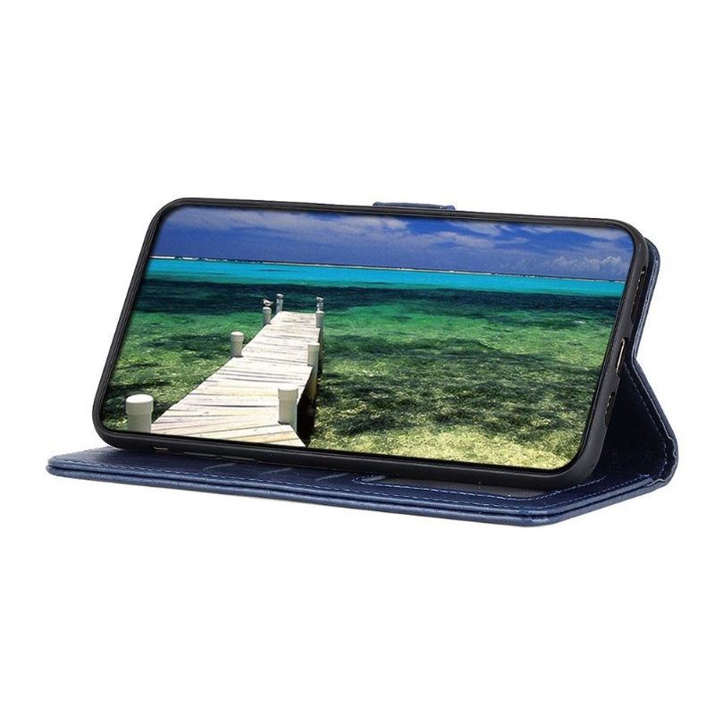 Flipové Pouzdro Na OnePlus Nord 2 5G Kožený Efekt Na Zadní Straně