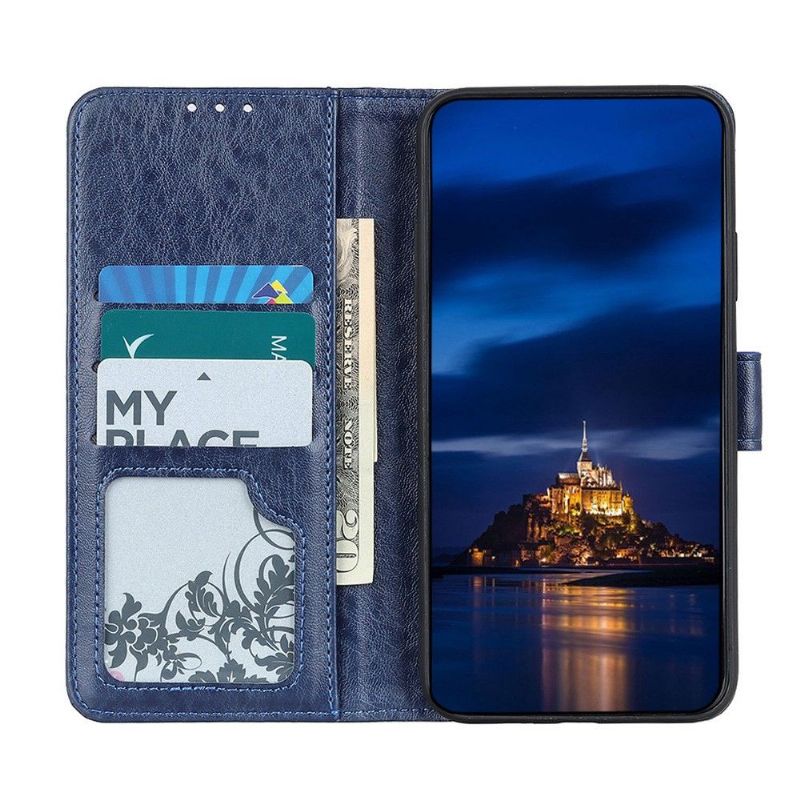 Flipové Pouzdro Na OnePlus Nord 2 5G Kožený Efekt Na Zadní Straně