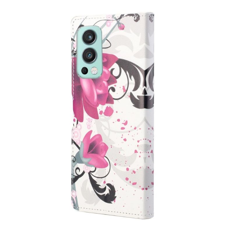 Flipové Pouzdro Na OnePlus Nord 2 5G Lotosové Květy