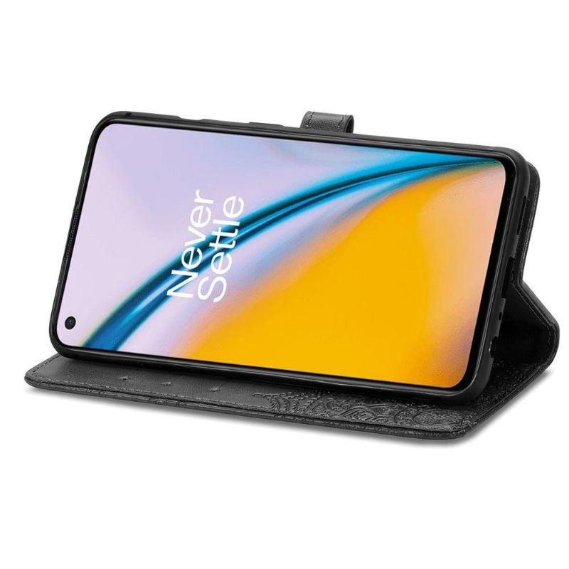 Flipové Pouzdro Na OnePlus Nord 2 5G Mandala Reliéf Z Umělé Kůže