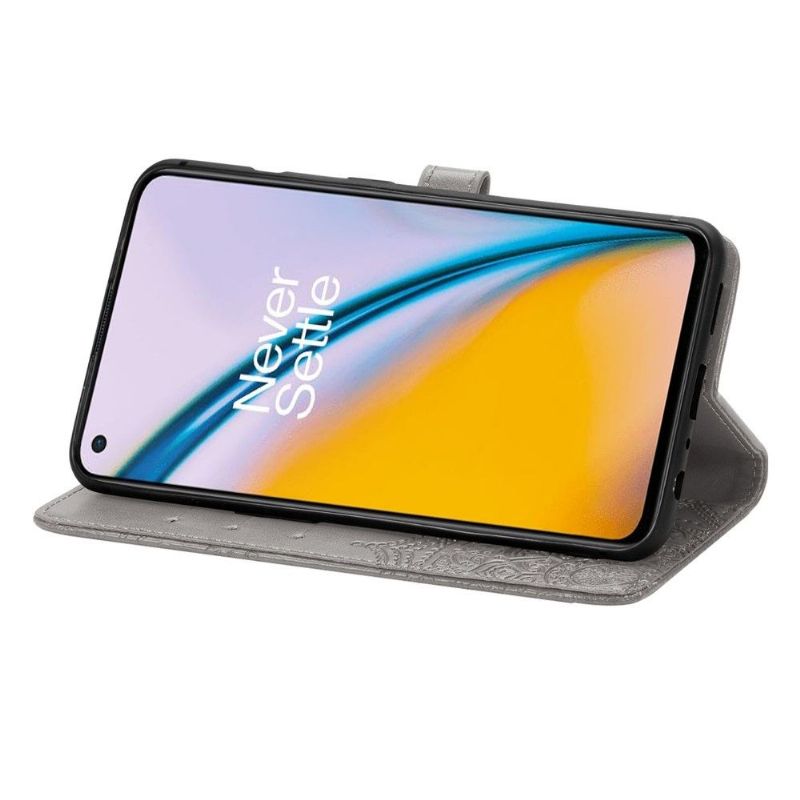 Flipové Pouzdro Na OnePlus Nord 2 5G Mandala Reliéf Z Umělé Kůže