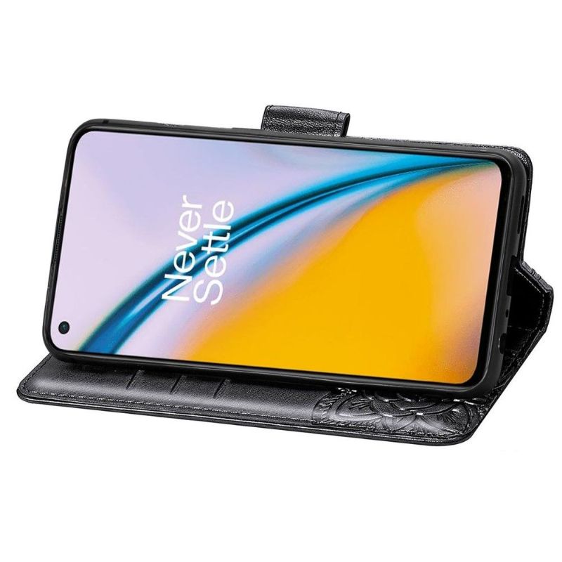 Flipové Pouzdro Na OnePlus Nord 2 5G Reliéfní Motýl