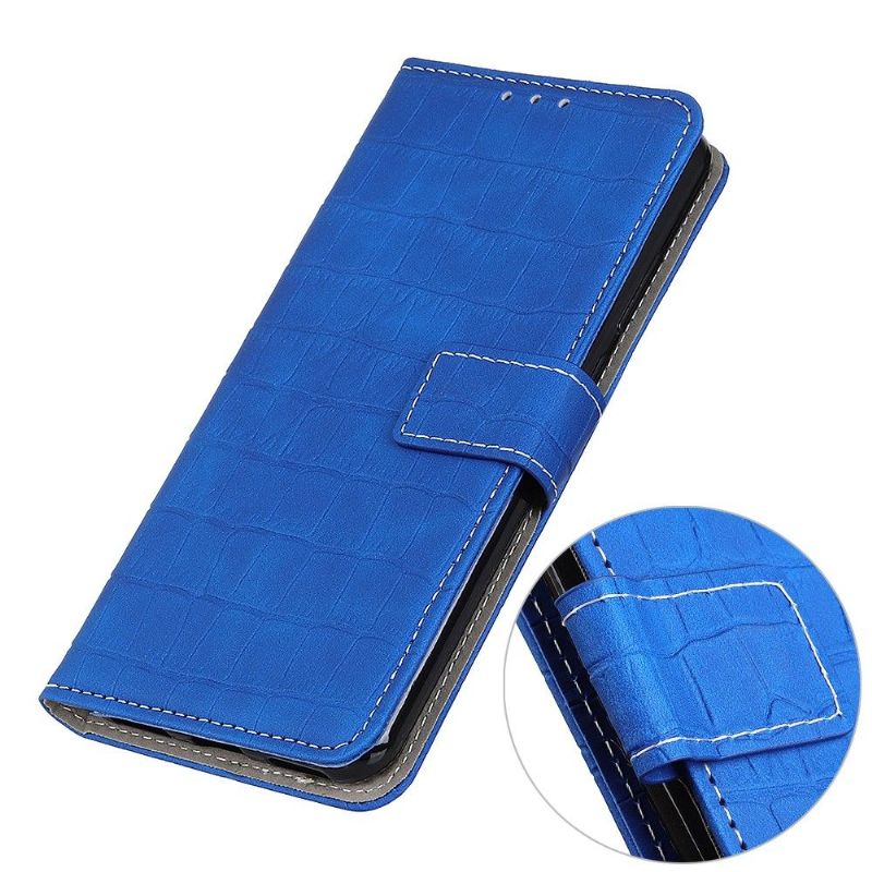 Flipové Pouzdro Na OnePlus Nord 2 5G Vzhled Imitace Kůže Croc