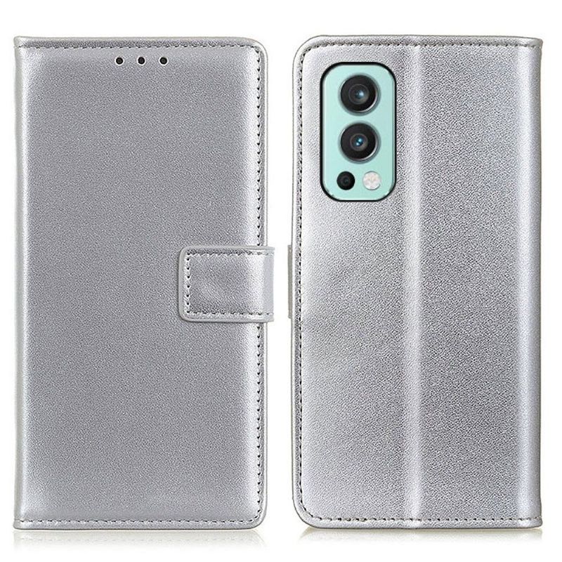 Flipové Pouzdro Na OnePlus Nord 2 5G Základní Umělá Kůže