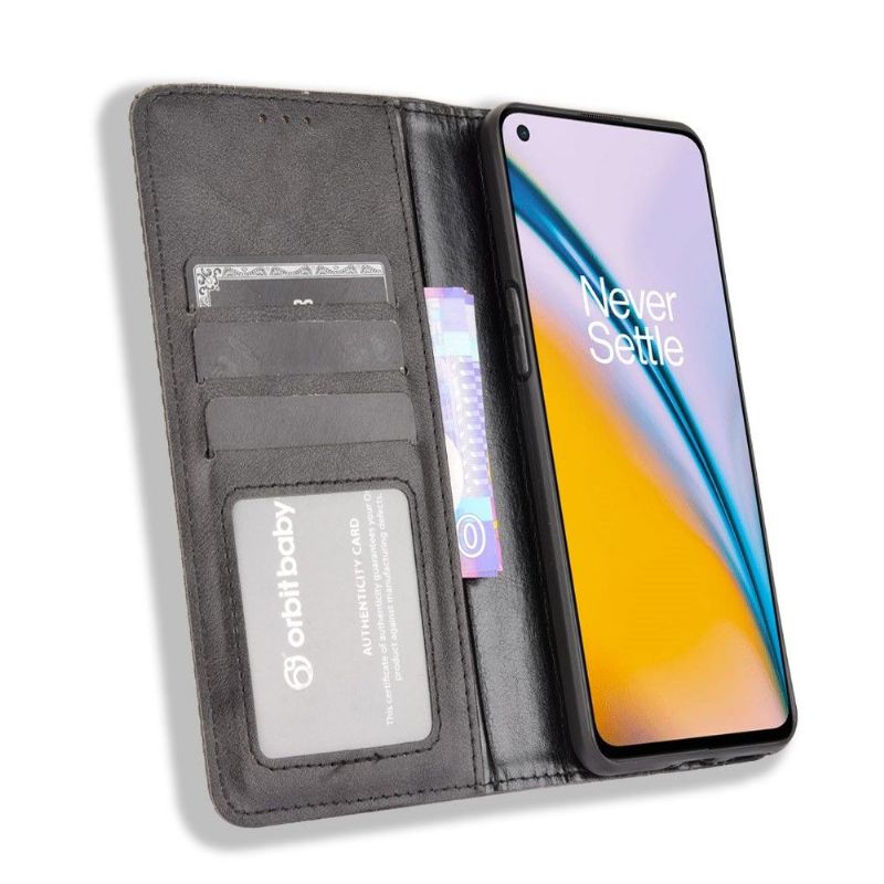 Kožené Pouzdro Folio Na OnePlus Nord 2 5G Kožený Styl Cirénius