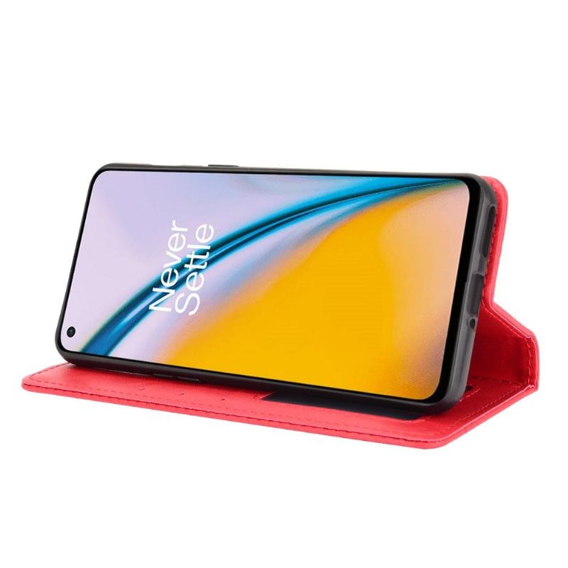 Kožené Pouzdro Folio Na OnePlus Nord 2 5G Kožený Styl Cirénius