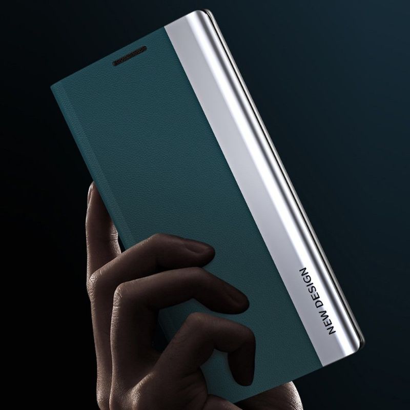 Kožené Pouzdro Folio Na OnePlus Nord 2 5G Obchodní Magnet S Koženým Efektem