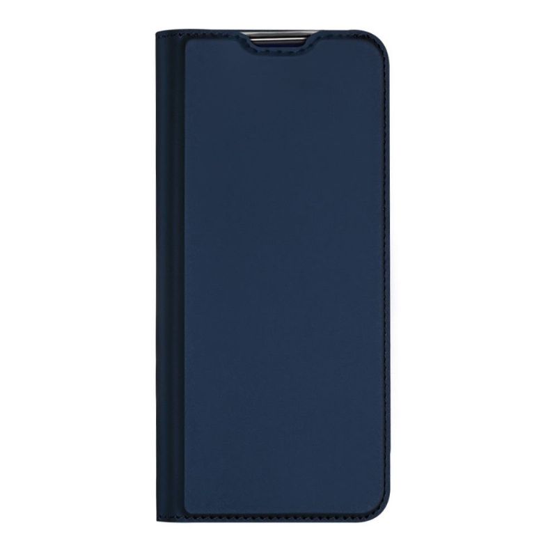 Kožené Pouzdro Folio Na OnePlus Nord 2 5G Obchodní Saténový Efekt