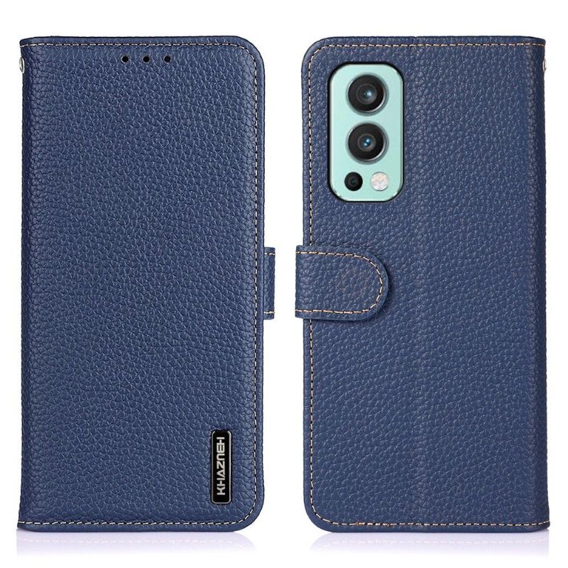 Kožené Pouzdro Na OnePlus Nord 2 5G Khazneh Zrnitá Kůže
