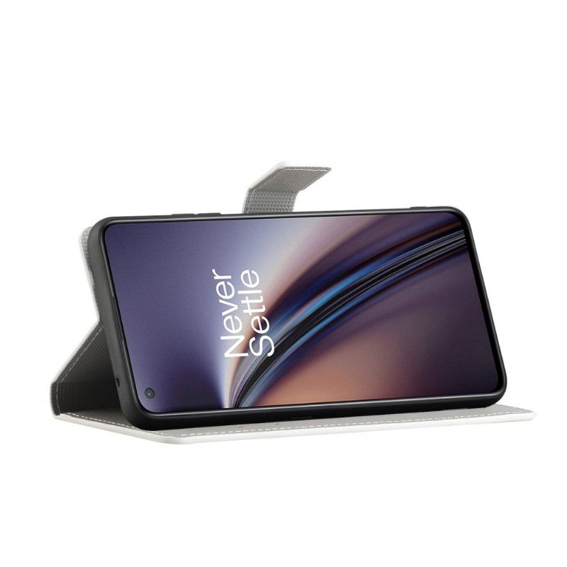 Kožené Pouzdro Na OnePlus Nord 2 5G Motýli A Květiny