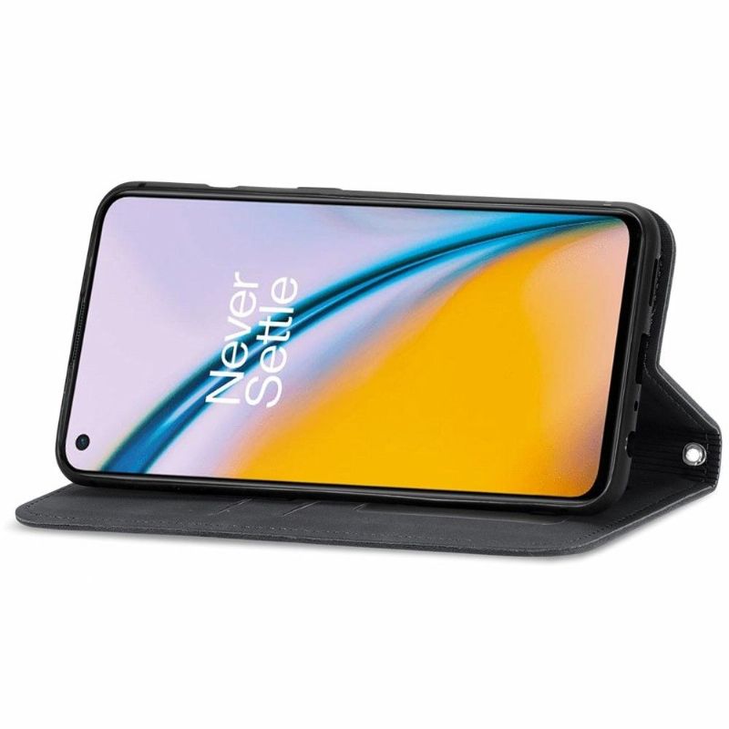 Kožené Pouzdro Na OnePlus Nord 2 5G Obchodní Retro