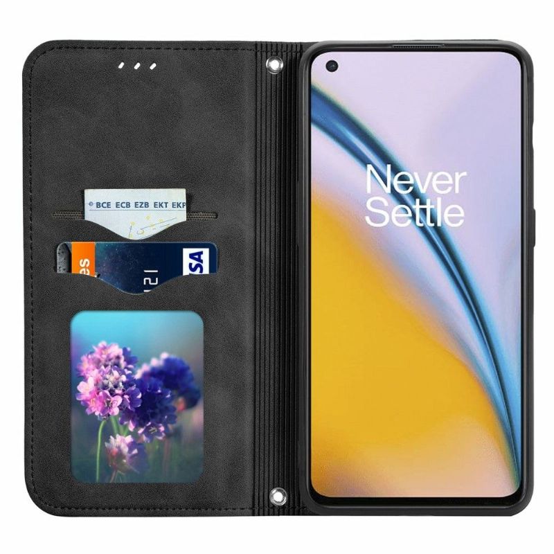 Kožené Pouzdro Na OnePlus Nord 2 5G Obchodní Retro