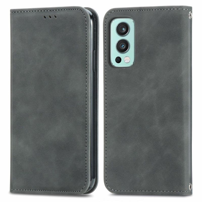 Kožené Pouzdro Na OnePlus Nord 2 5G Obchodní Retro