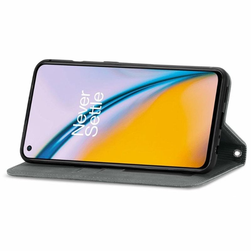 Kožené Pouzdro Na OnePlus Nord 2 5G Obchodní Retro