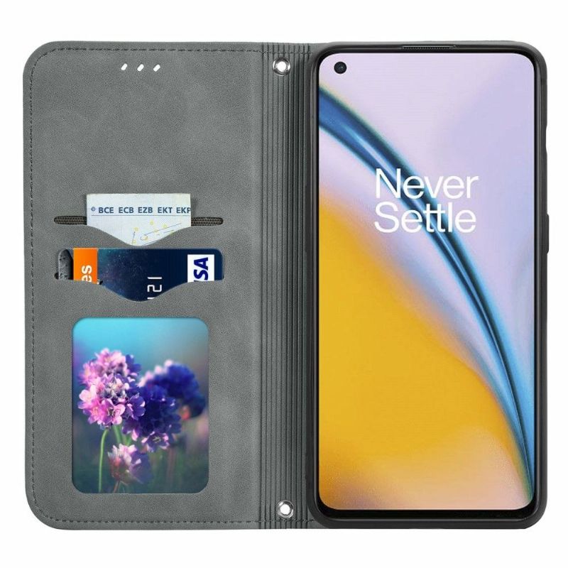 Kožené Pouzdro Na OnePlus Nord 2 5G Obchodní Retro