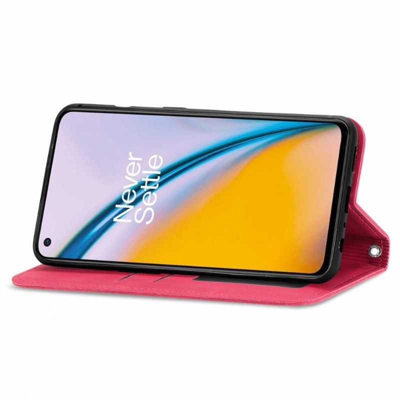 Kožené Pouzdro Na OnePlus Nord 2 5G Obchodní Retro