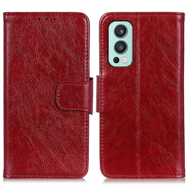 Kožené Pouzdro Na OnePlus Nord 2 5G Styl Staré Kůže