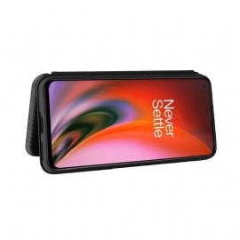 Kožené Pouzdro Na OnePlus Nord 2 5G Umělá Kůže Ve Stylu Uhlíkových Vláken