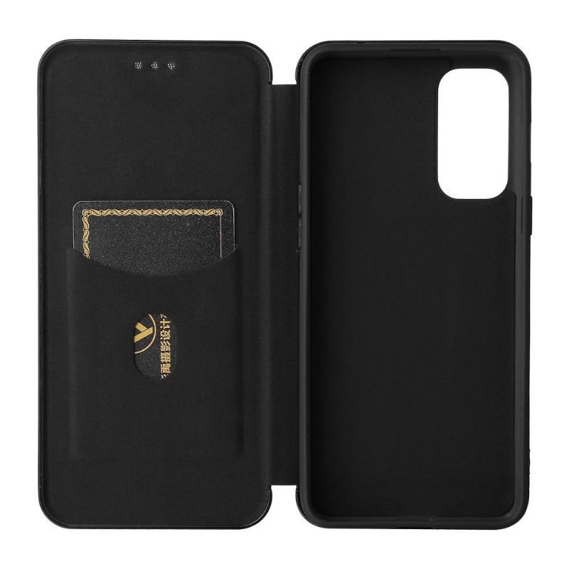 Kožené Pouzdro Na OnePlus Nord 2 5G Umělá Kůže Ve Stylu Uhlíkových Vláken