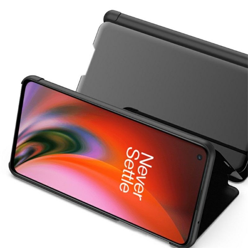 Kryt Na OnePlus Nord 2 5G Flipové Pouzdro Zrcadlový Efekt