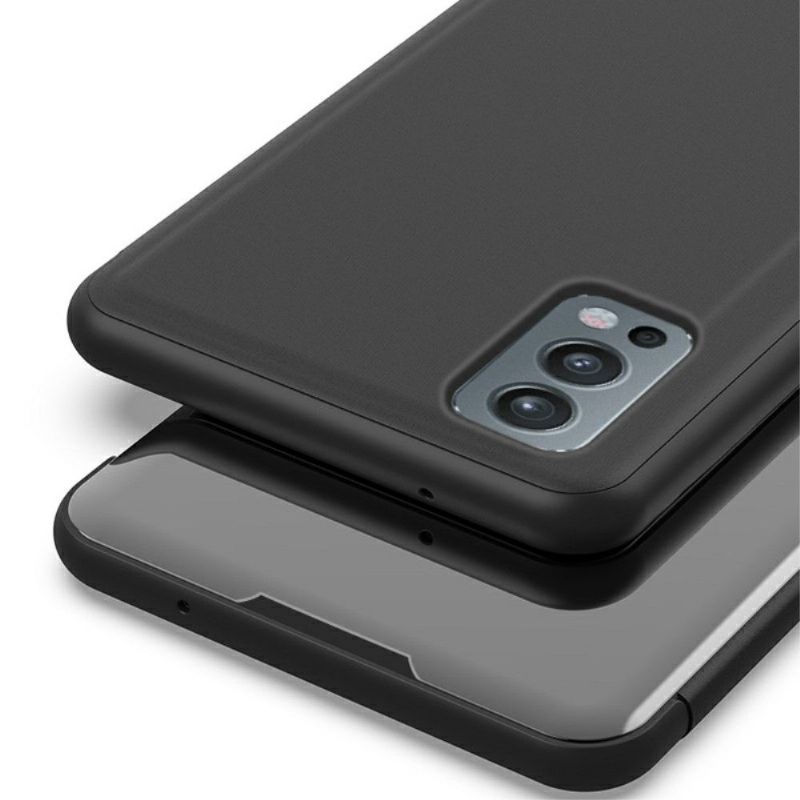 Kryt Na OnePlus Nord 2 5G Flipové Pouzdro Zrcadlový Efekt